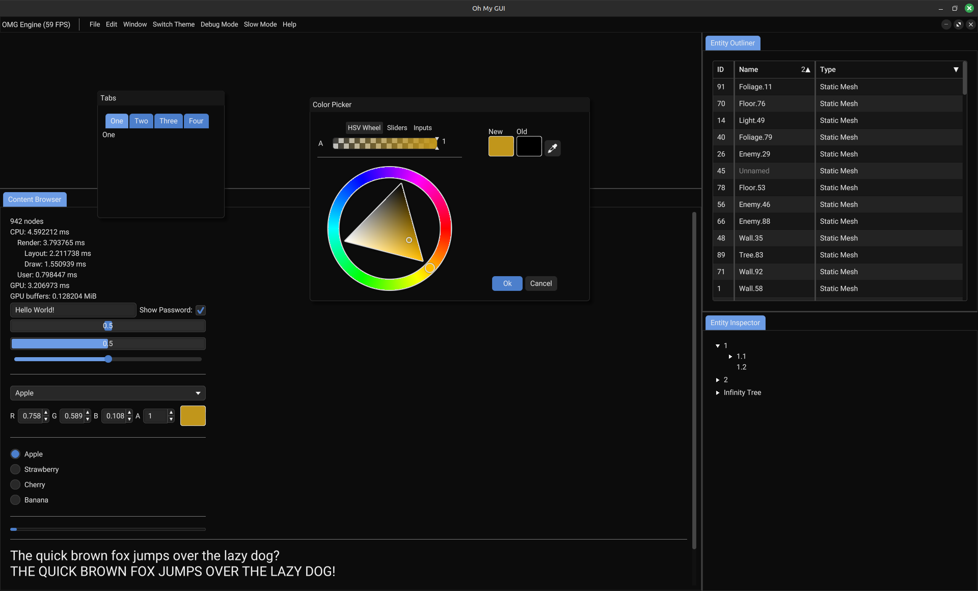 Engine GUI