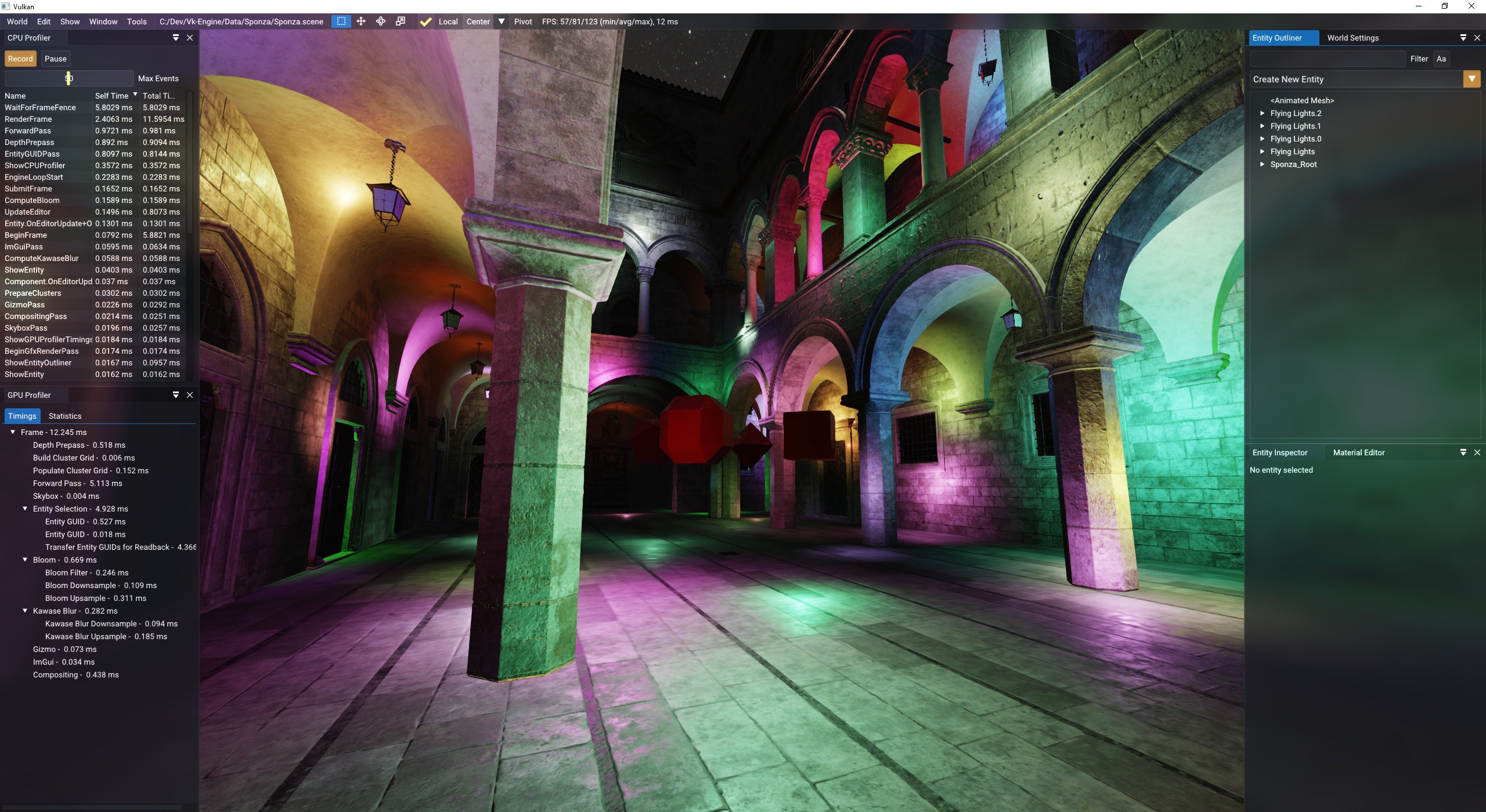 Sponza with 400 lights